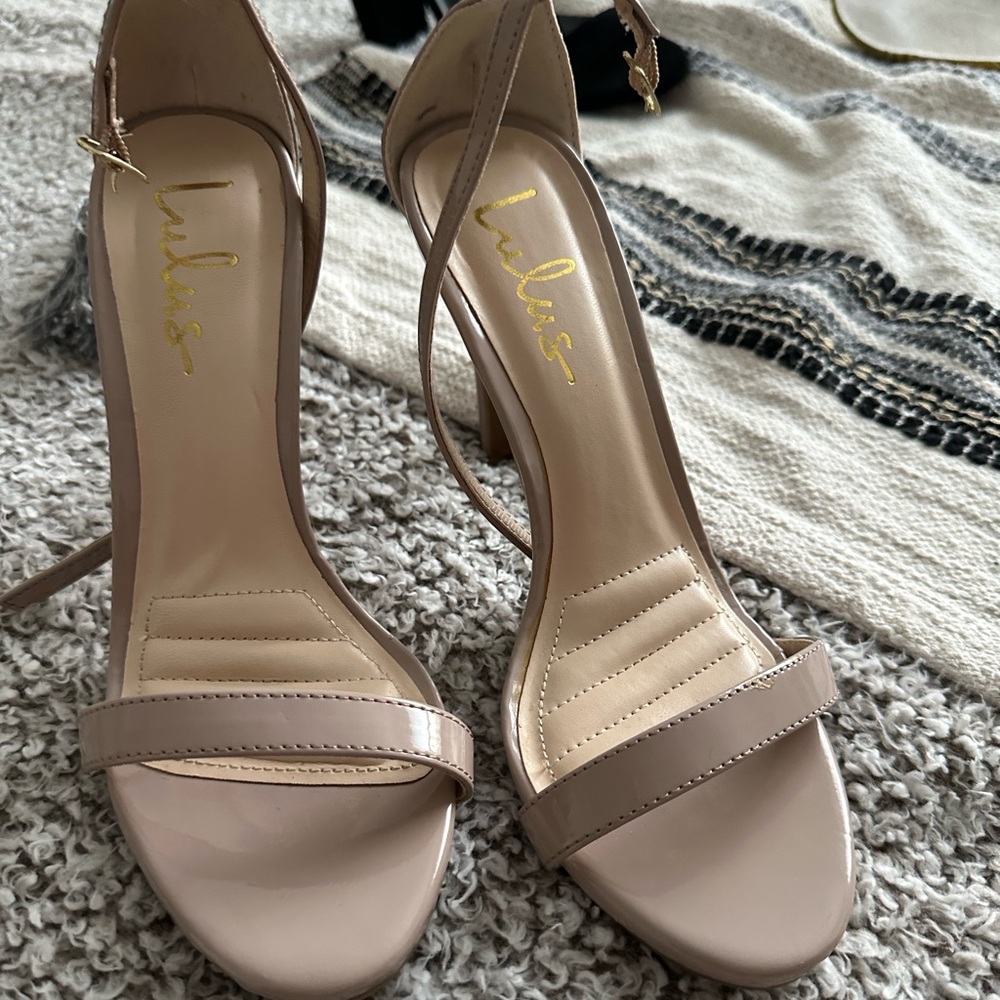 Lulus Nude Heels - Picture 3 of 5
